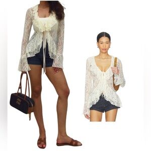 REVOLVE MORE TO COME LACE BLOUSE
